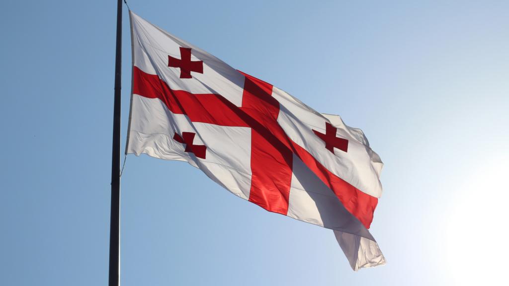 A flag of Georgia