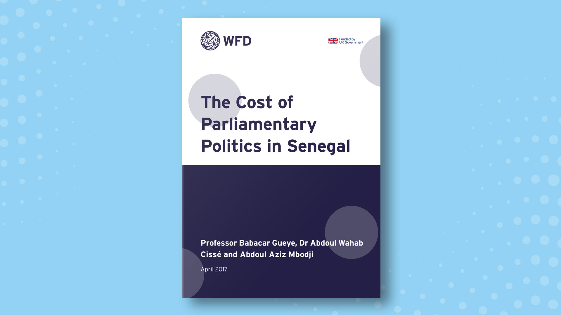 Cost of Politics in Senegal Front Cover Page
