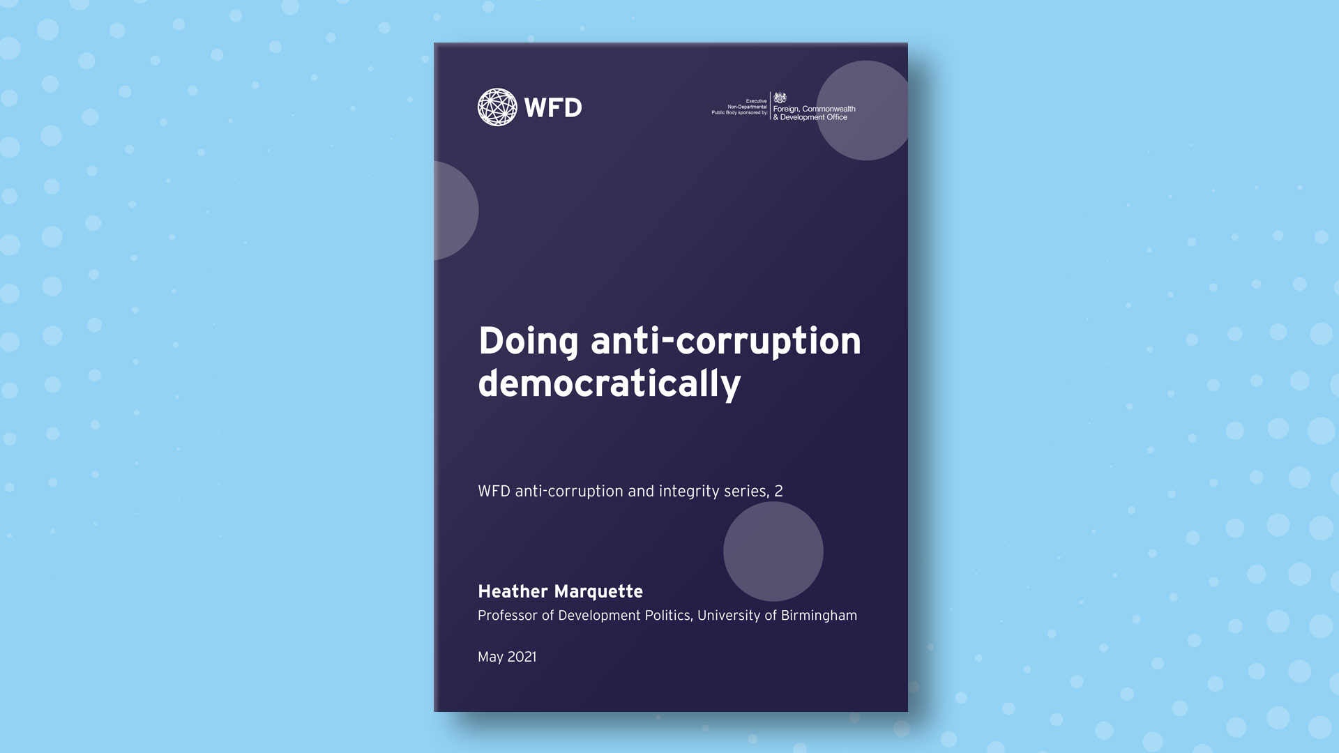 cover of doing anticorruption democratically paper