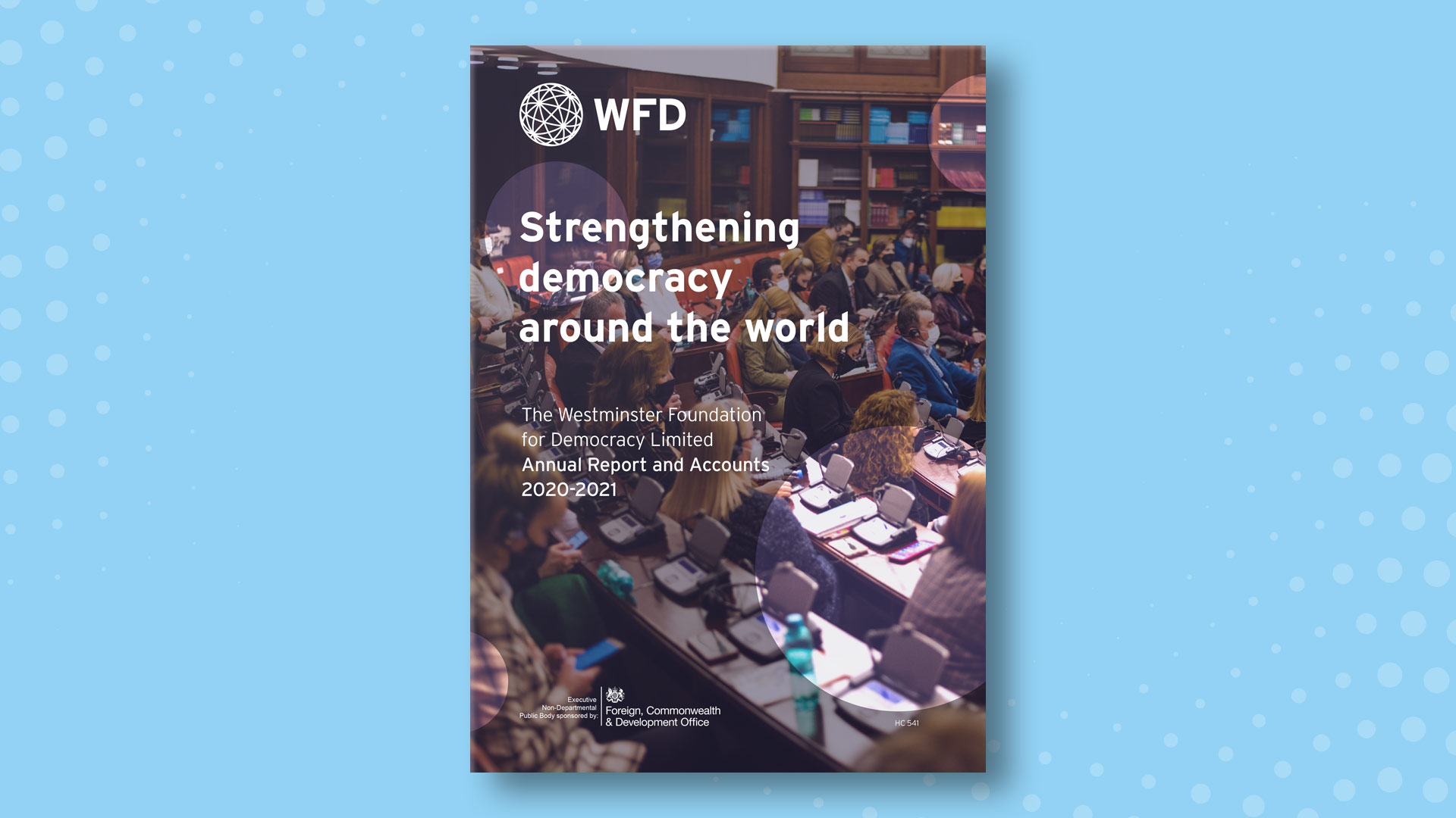 An image of the front cover of WFD's annual report 2020-2021