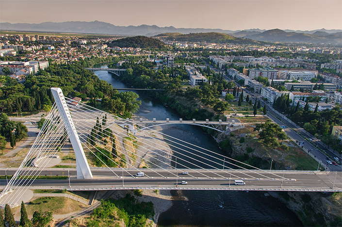 City of Podgorica, Montenegro