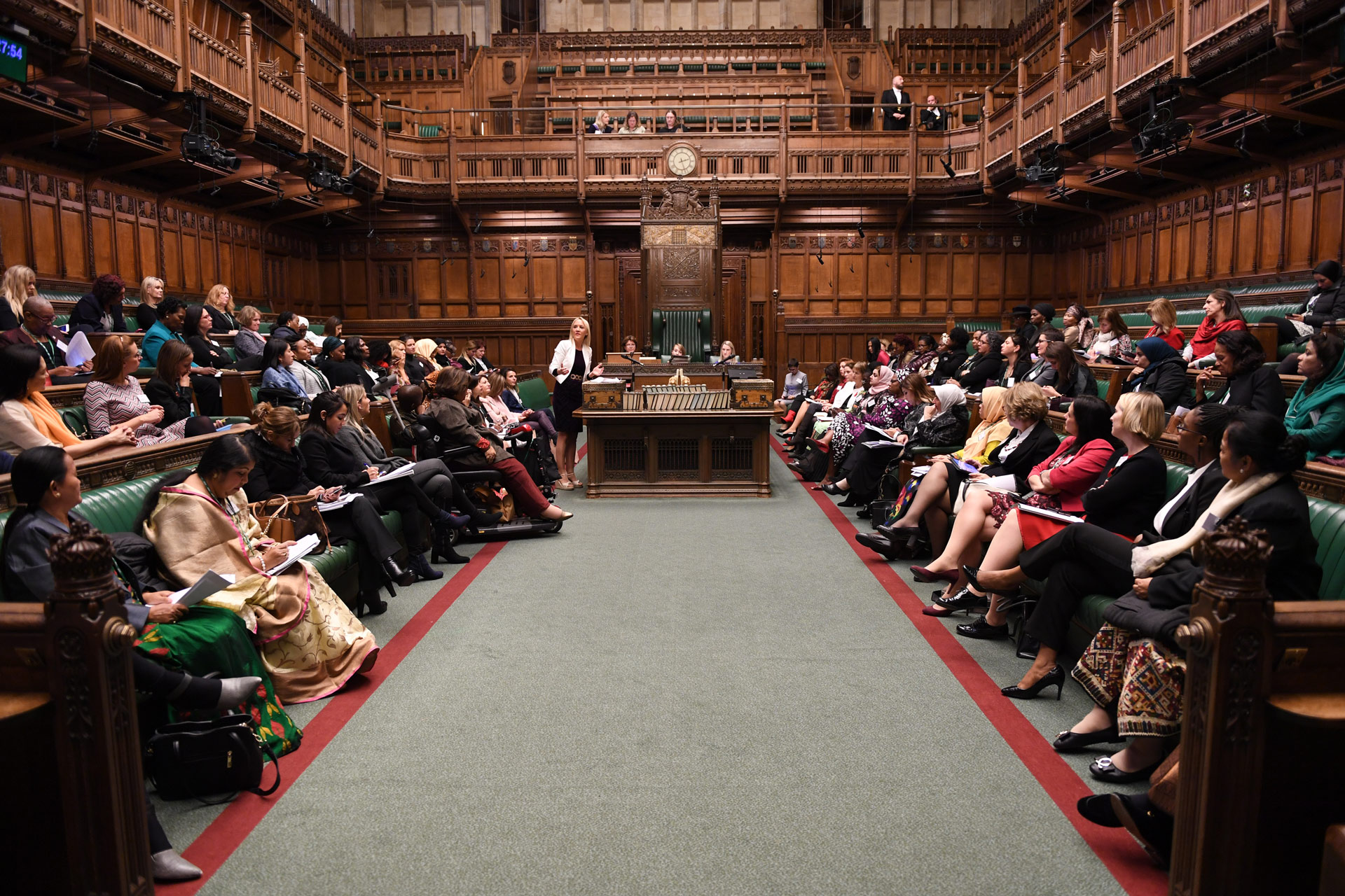 Group of women sitting in parliament