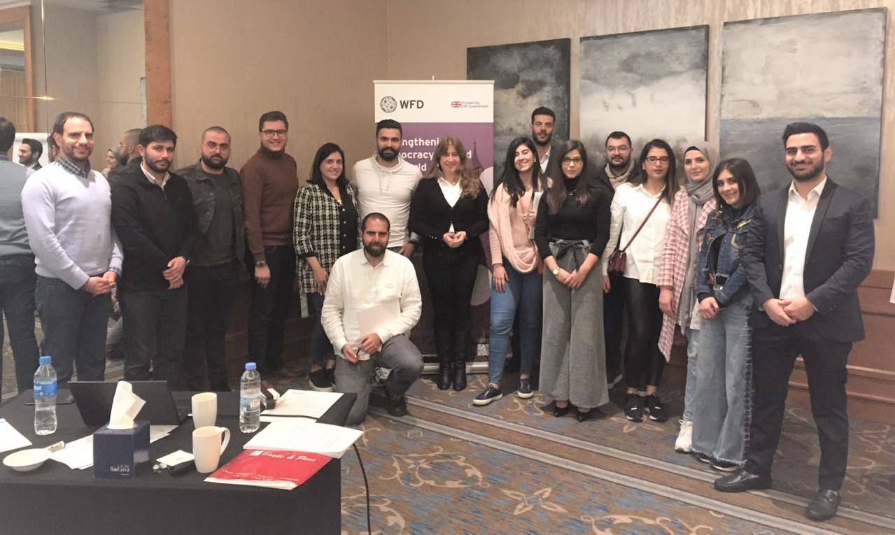 Participants in the training in a group photo