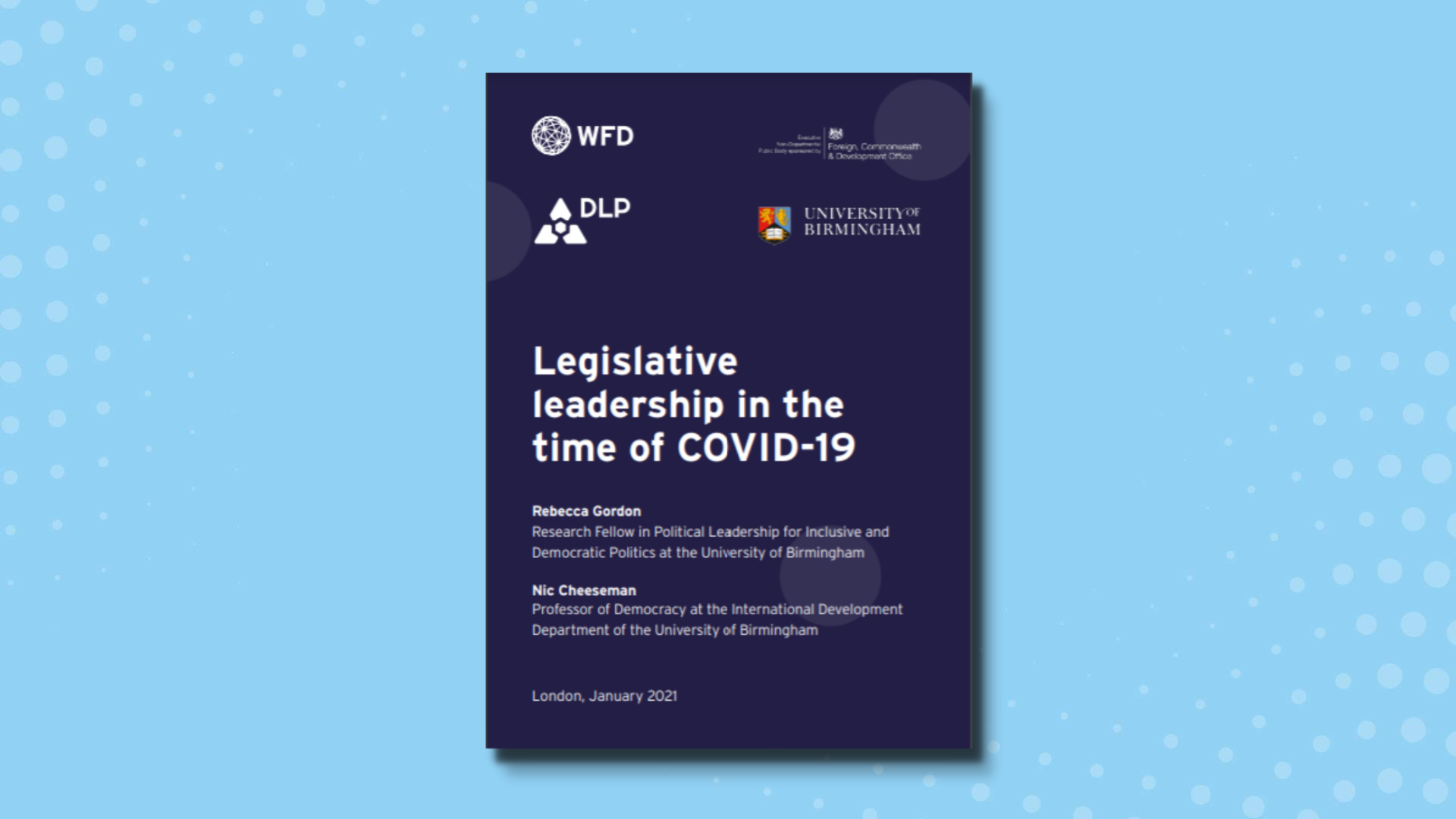 cover of the legislative leadership report
