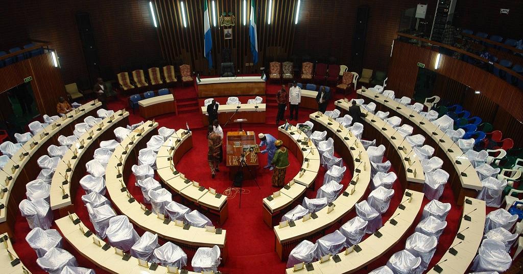 Inside the Sierra Leone Parliament 