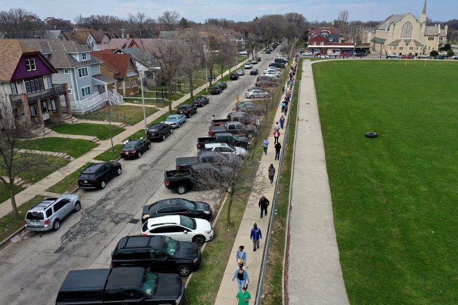 Cars in a parking near a residential area