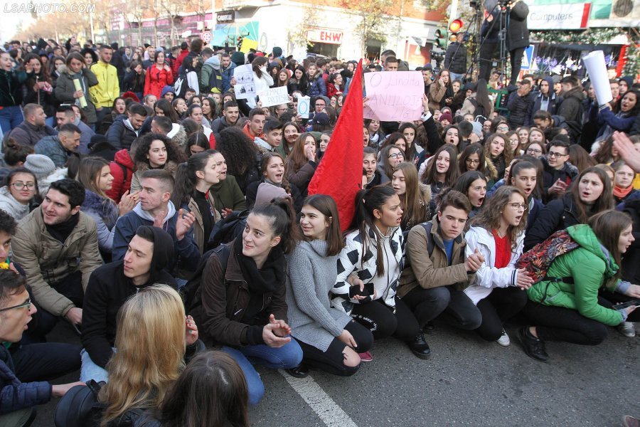 young people protesting