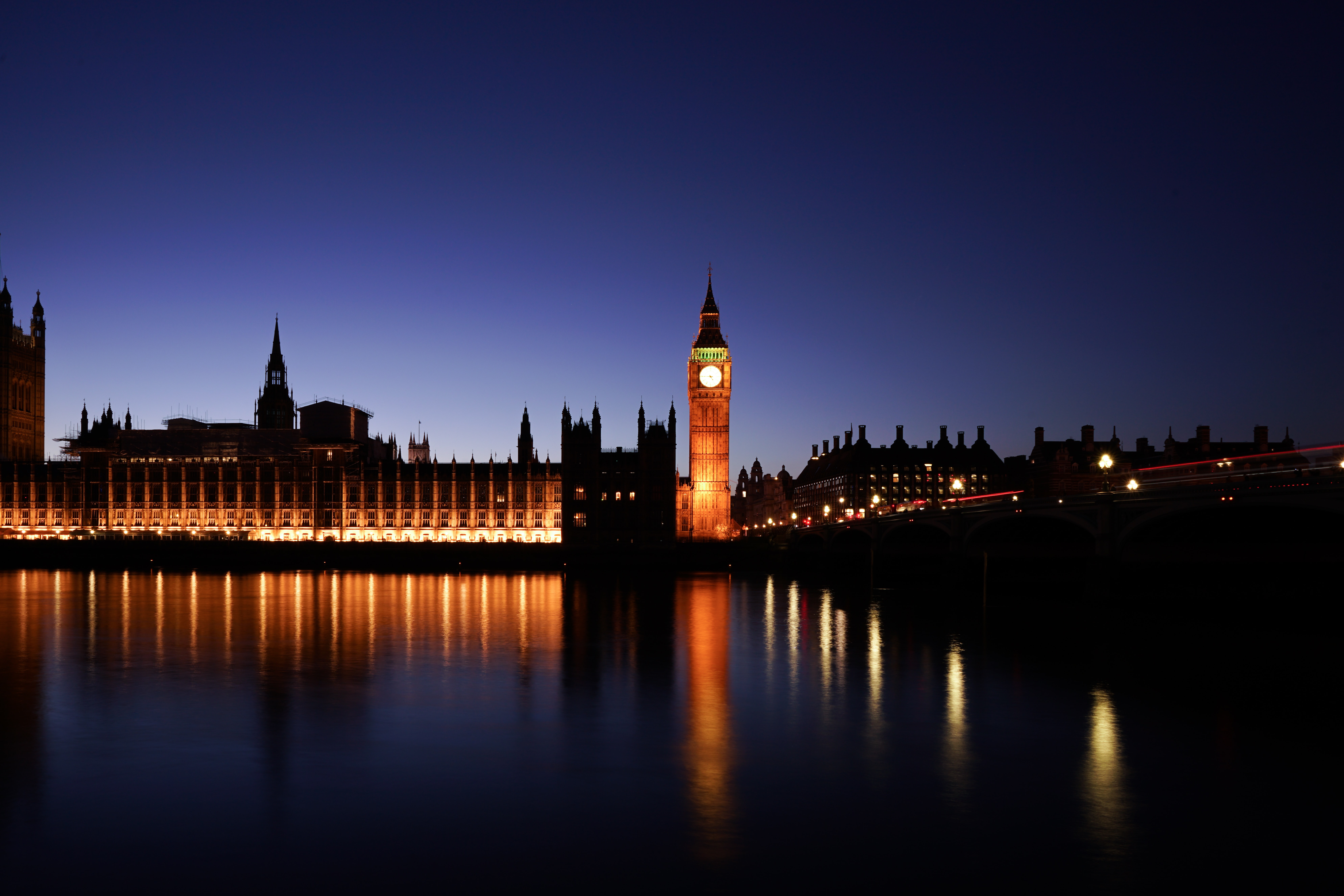 UK Houses of Parliament at Dusk