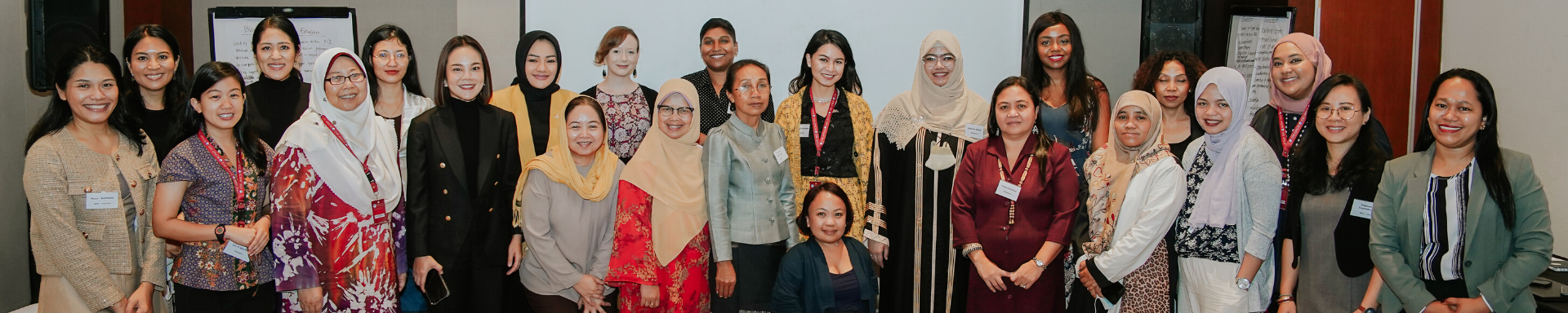 Women smiling at the camera