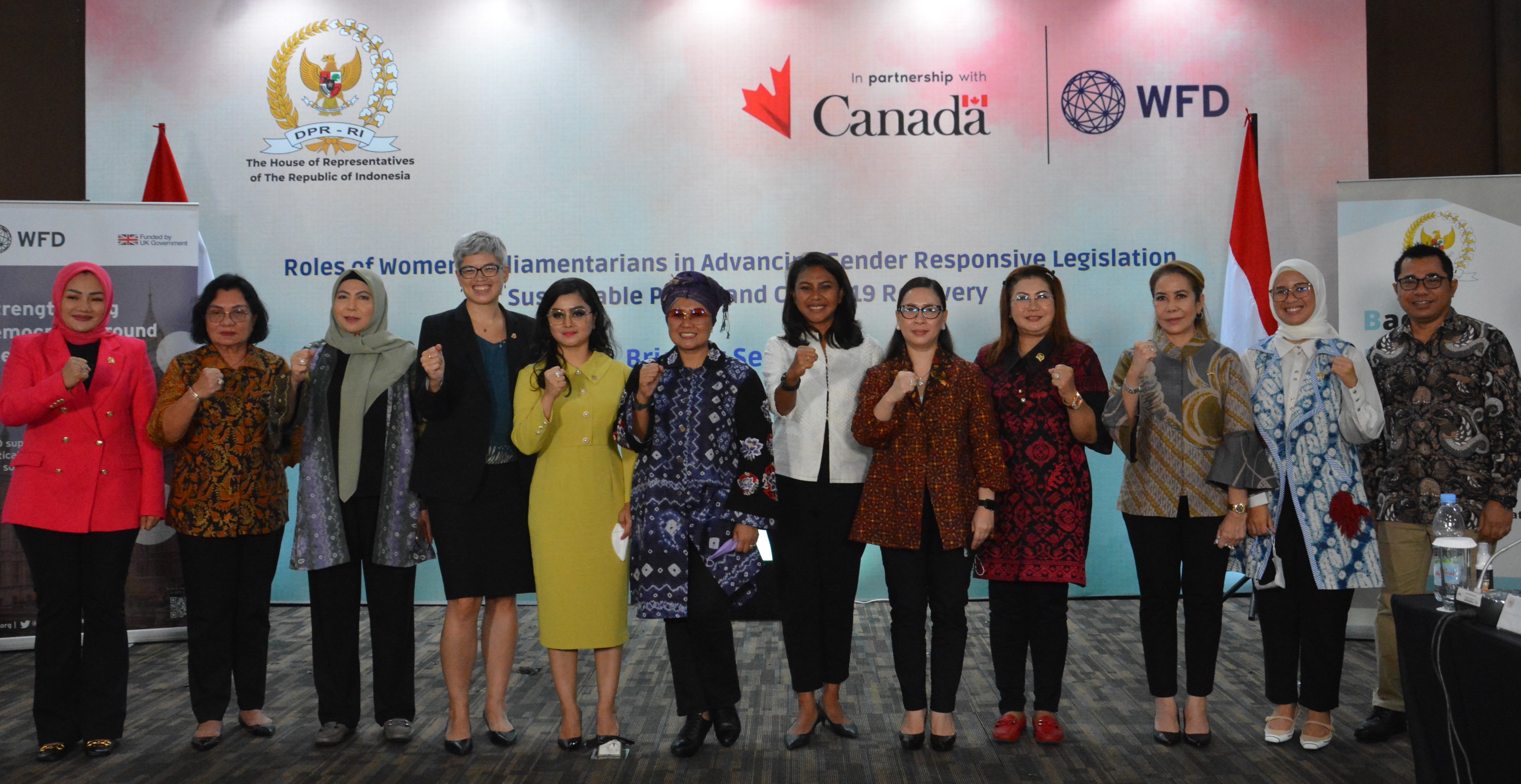A group of women leaders standing for a group photo