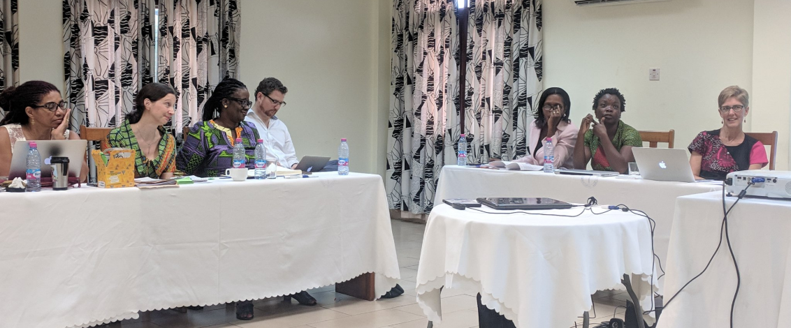 Women in a roundtable meeting