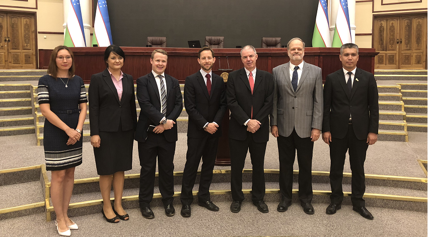 Group photo of people standing