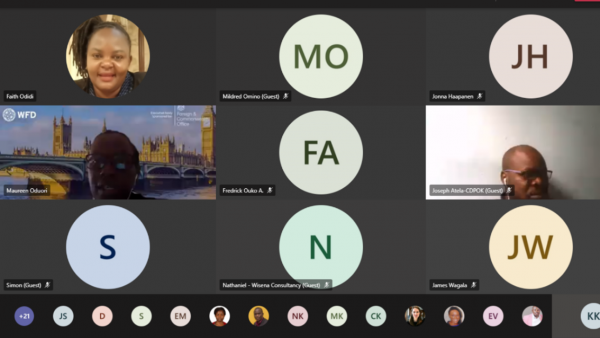 Virtual meeting screenshot