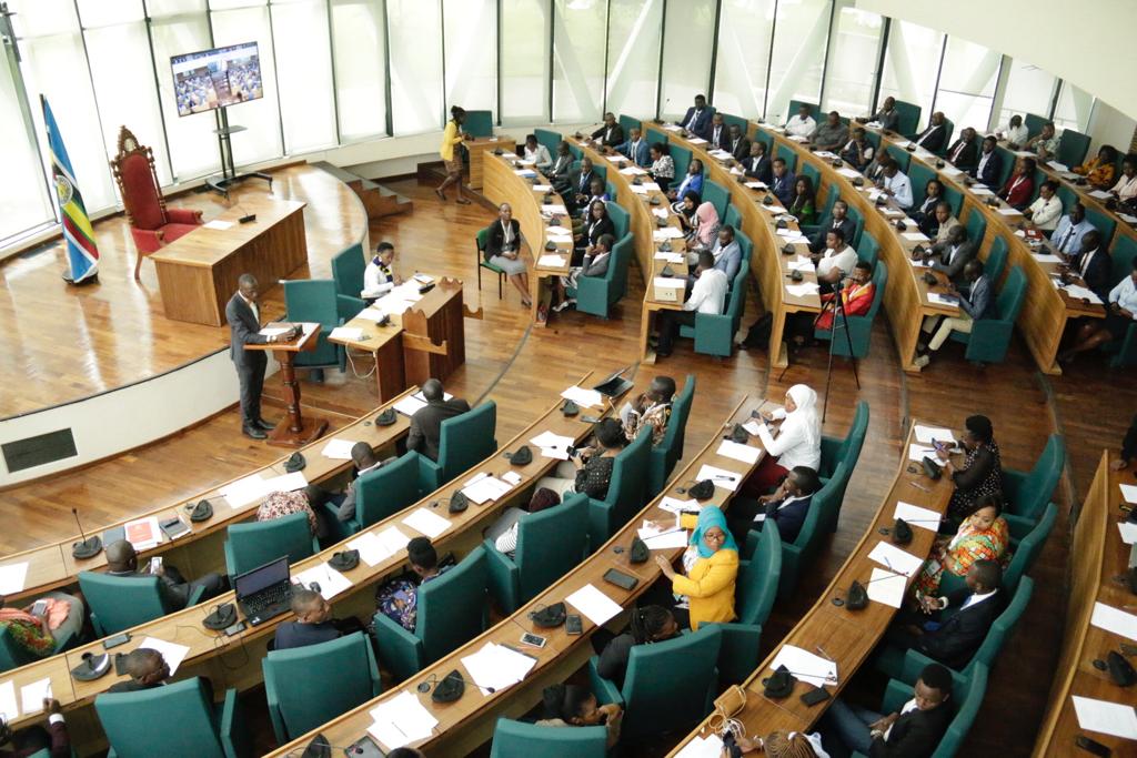 Young leaders in a meeting