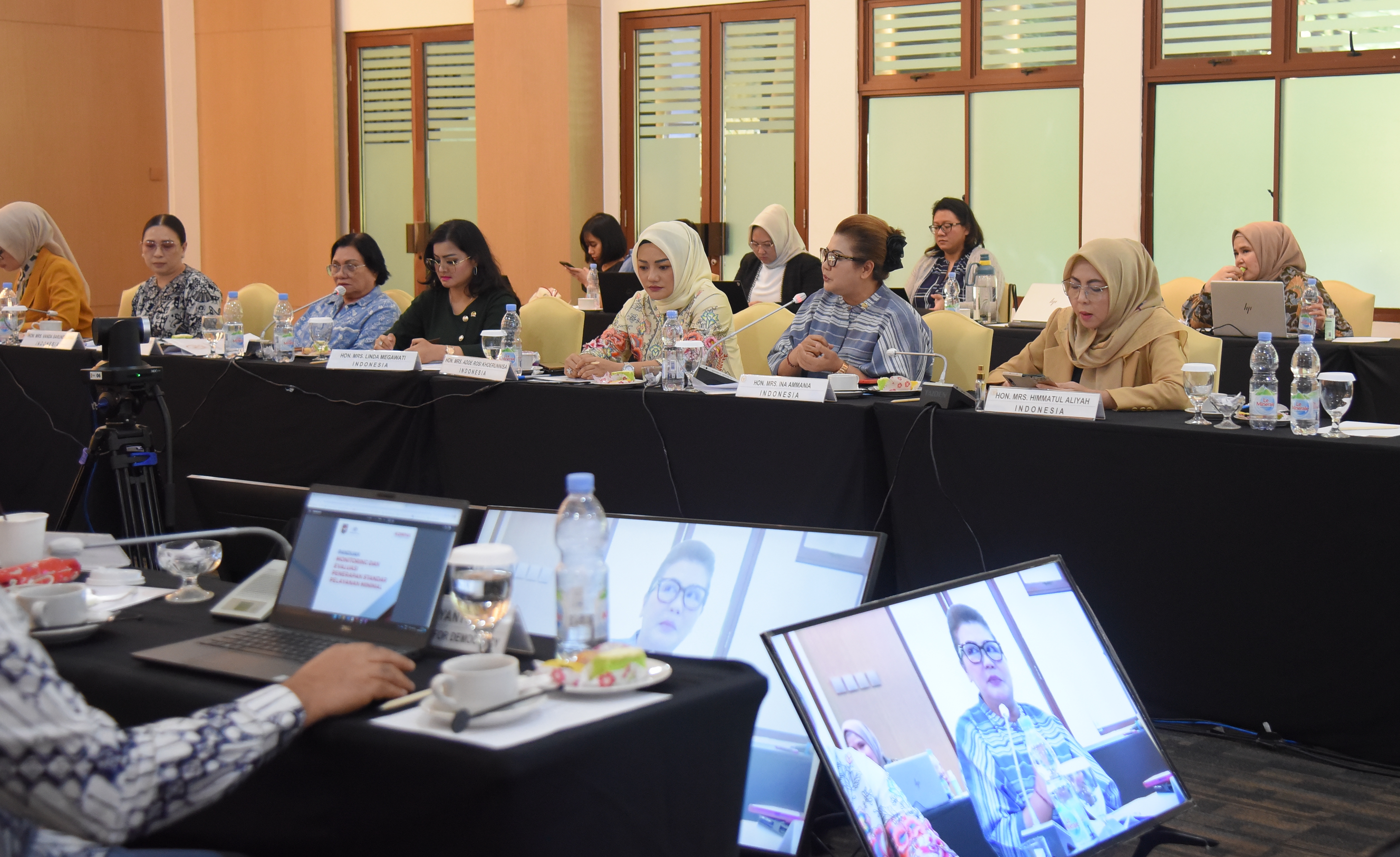 Women MPs discussing gender equality and mainstreaming