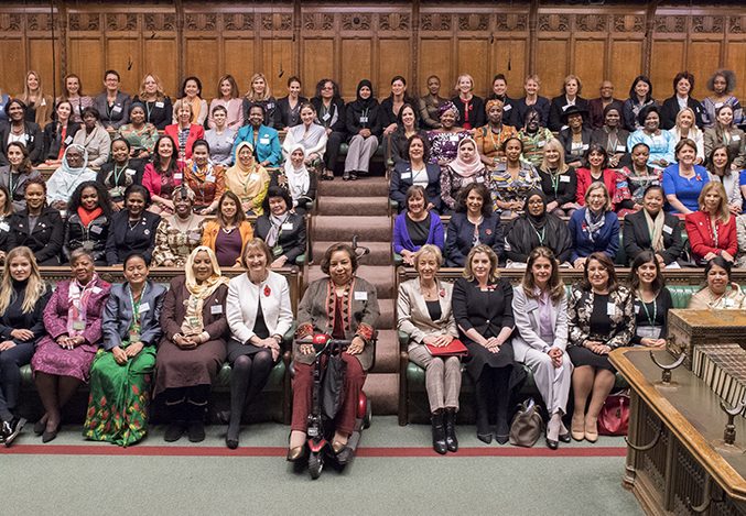 Group of women MPs of the world sitting together
