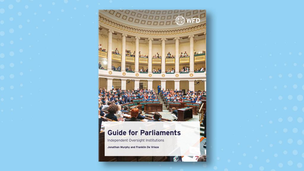 cover of independent oversight institution guide for parliaments