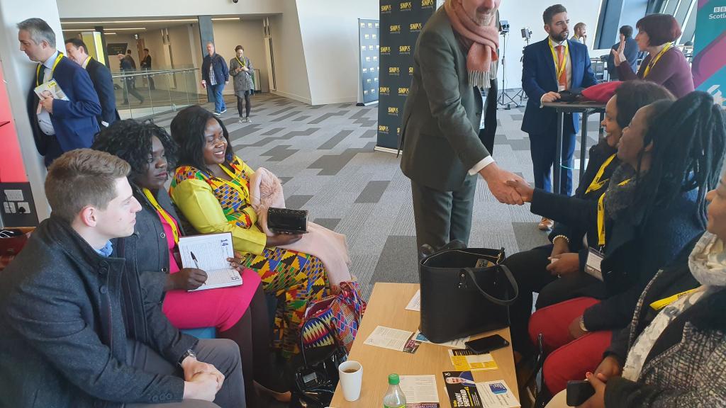 Malawian delegates at an SNP conference