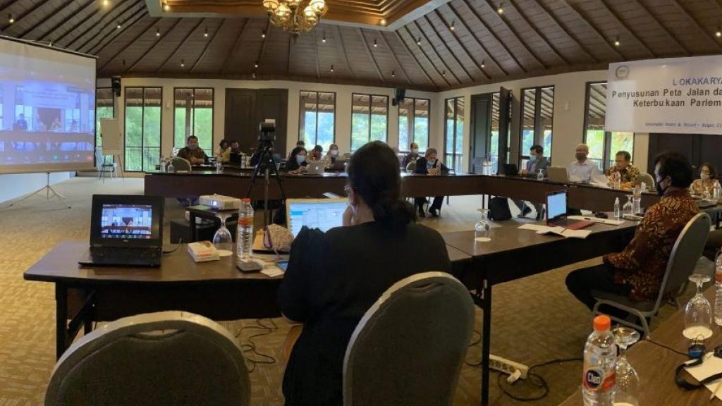 participants in an open parliament workshop