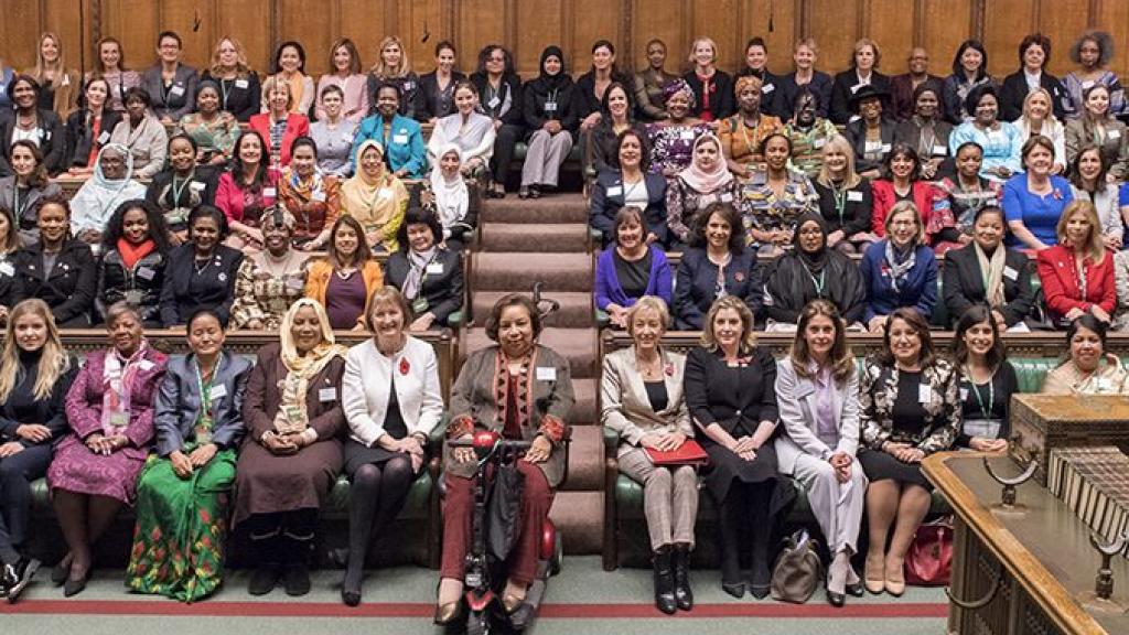 Women MPs sitting in Westminster