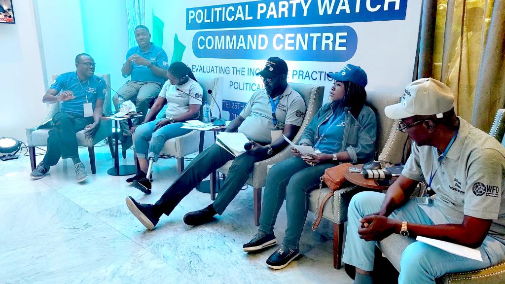 Political party watch command centre