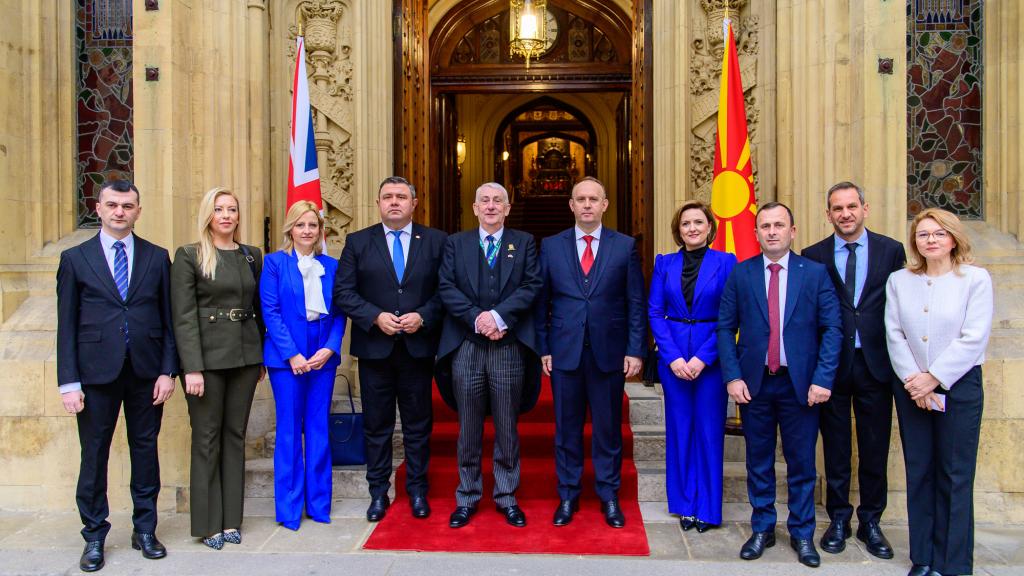 Delegation form North Macedonia visiting the UK Parliament