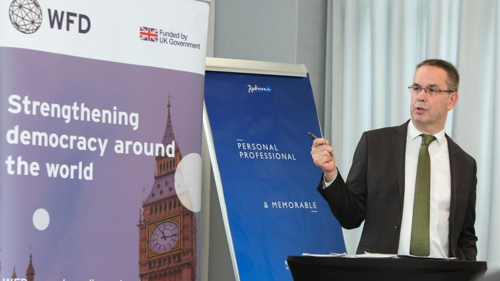 An image Franklin De Vrieze, Head of Practice Accountability at Westminster Foundation for Democracy (WFD)