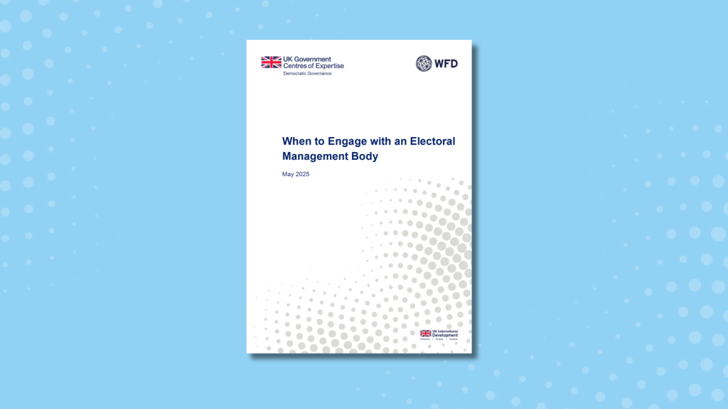Cover photo of a report on when to engage with EMBs