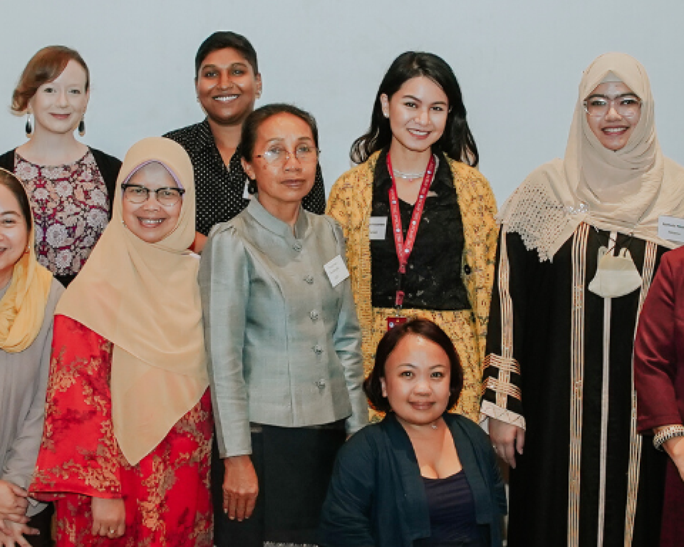 Women smiling at the camera