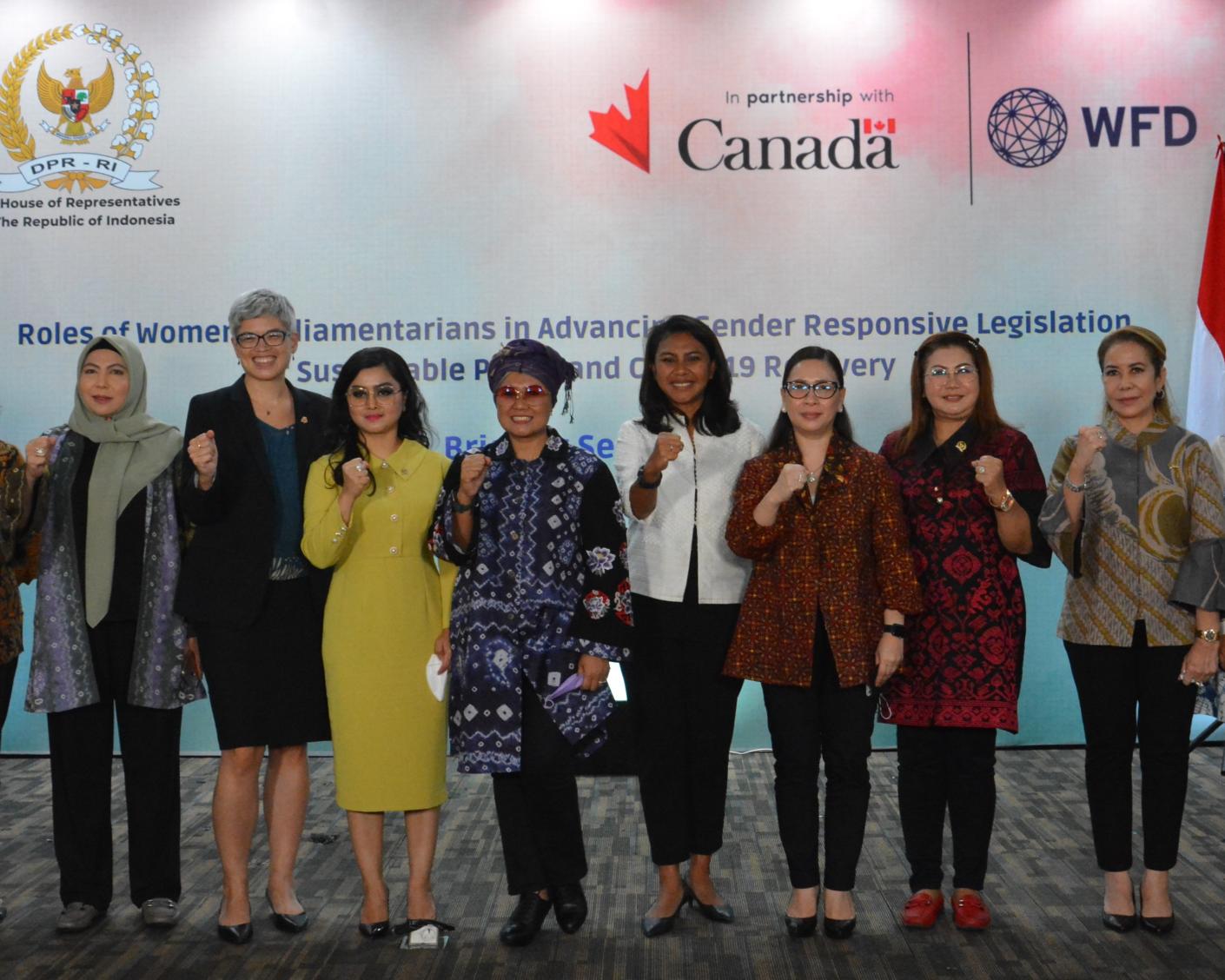 A group of women leaders standing for a group photo