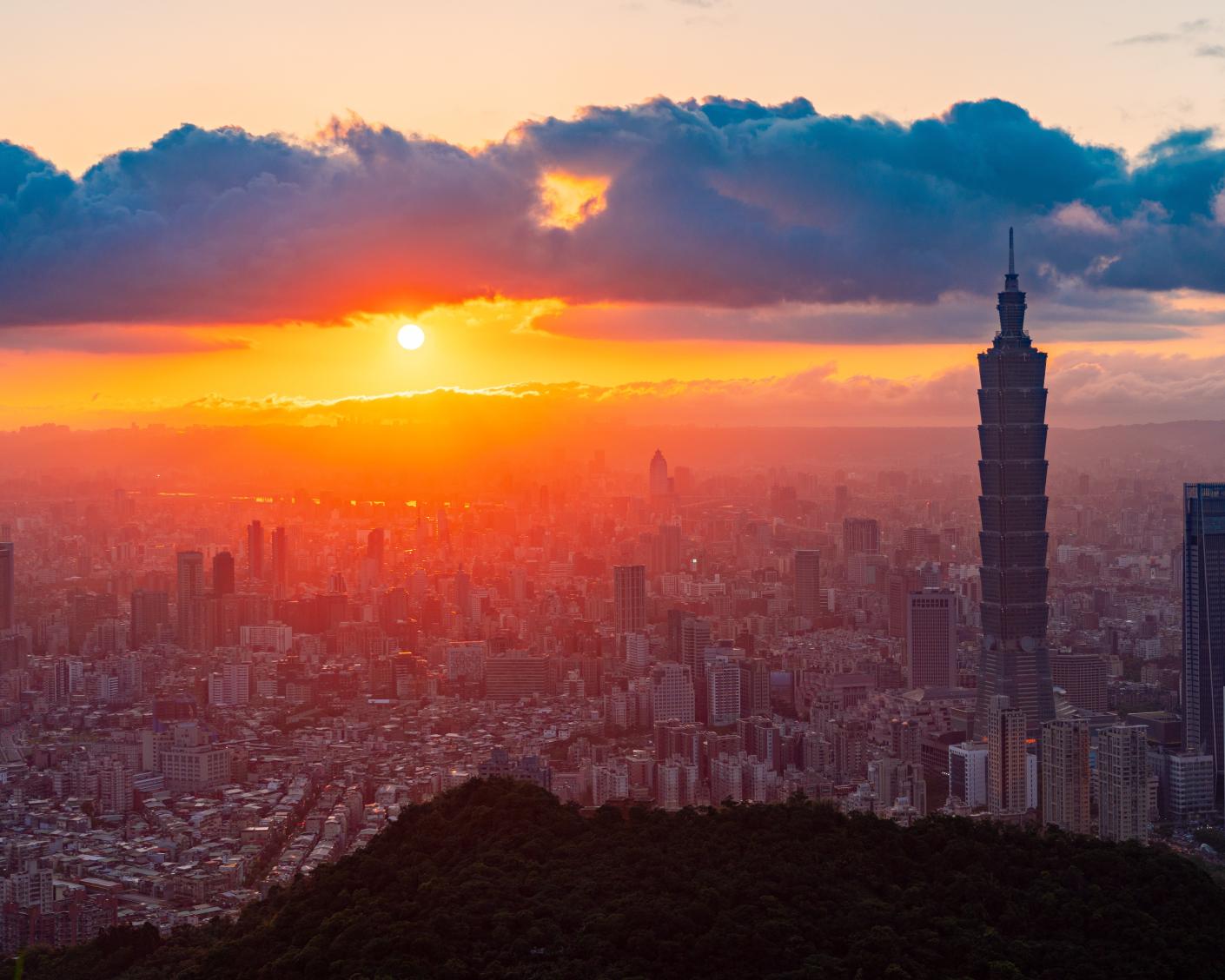 A landscape picture of Taiwan