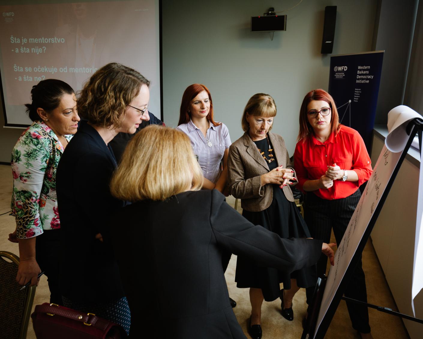 Women participating in the mentorship programme BiH