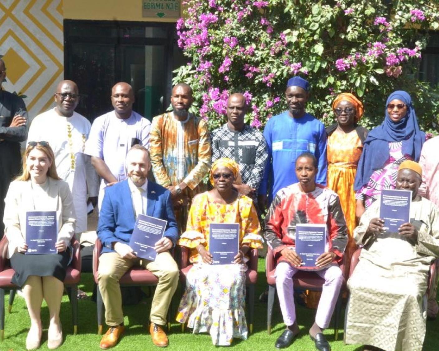 Group photo in The Gambia