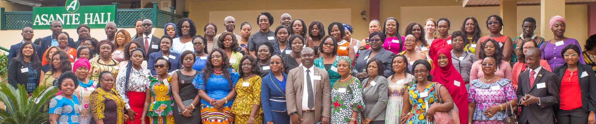 Women participants at the summit in a group shot