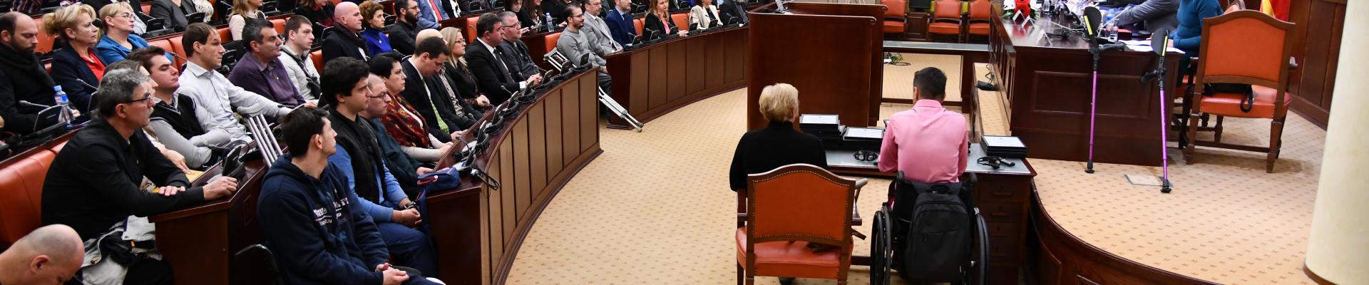 Ceremony on the occasion of the adoption of the first Declaration on Active Political Participation of Persons with Disabilities by the Parliament in North Macedonia.