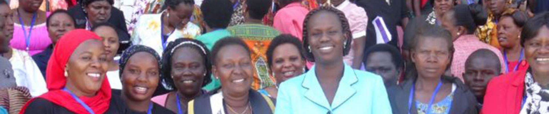 A group of women standing