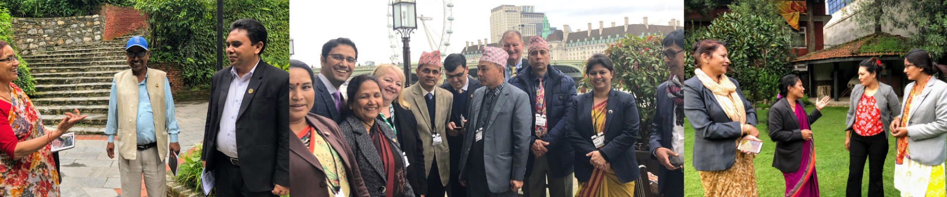 participants in WFD's Nepal programme in Nepal and the UK