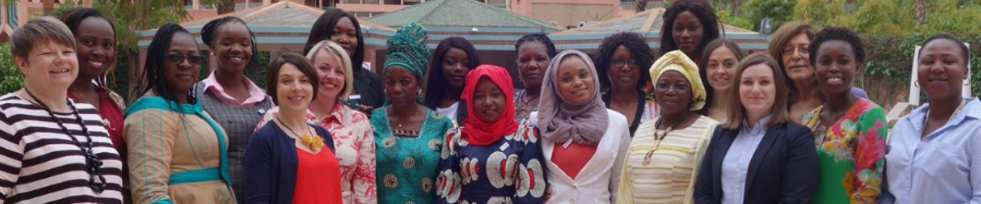 A group of women standing