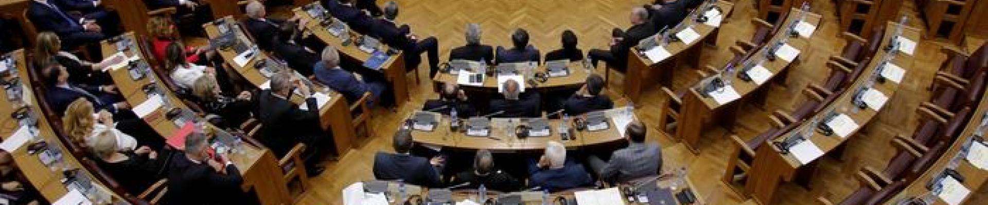People sitting in Parliament