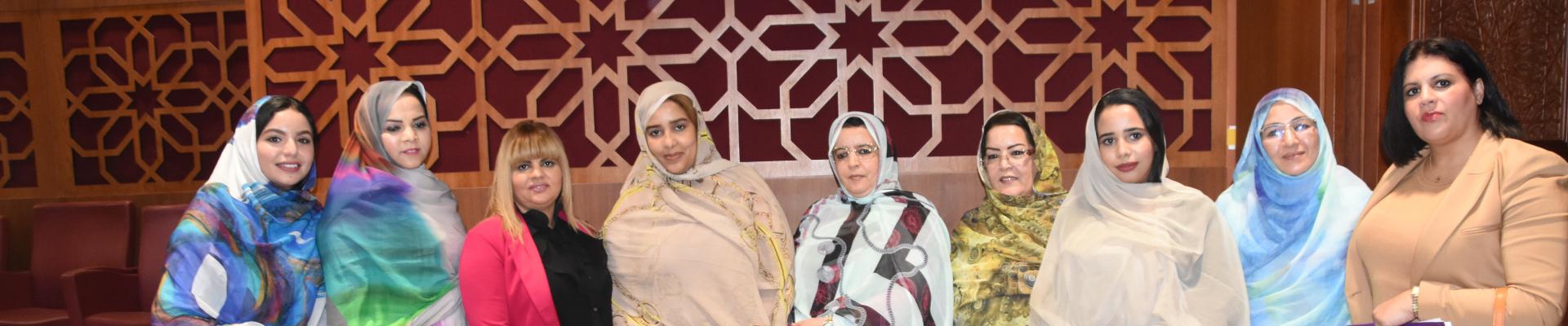 A group of women in the Moroccan Parliament