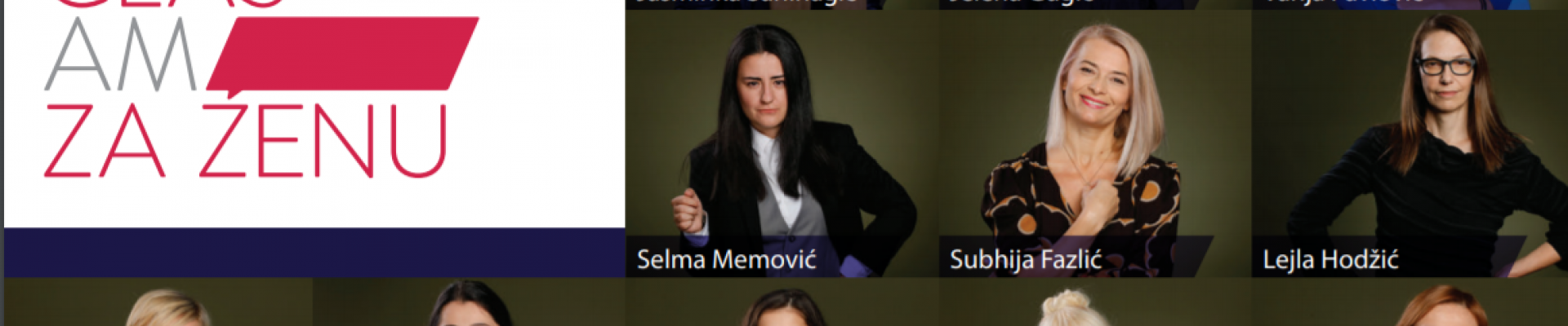 Faces of 11 women smiling at the camera