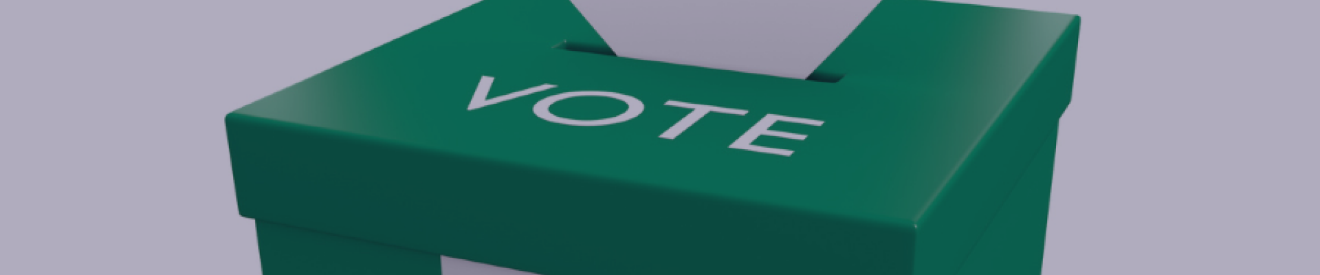 A ballot box written vote