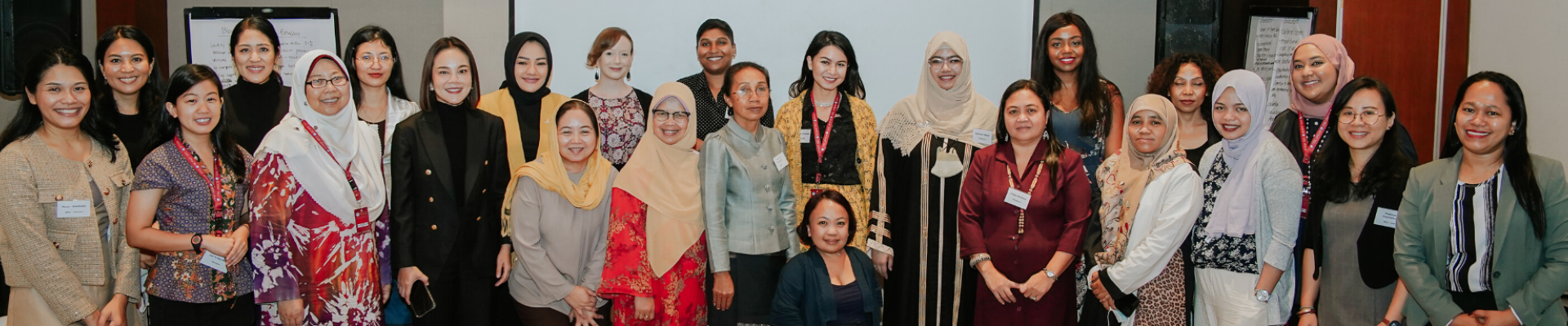 Women smiling at the camera