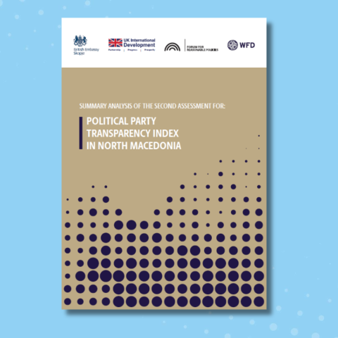 report on Political party transparency index in North Macedonia