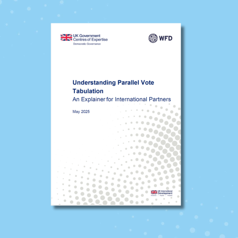 Cover photo of a report understanding parallel vote tabulation