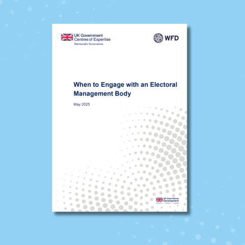 Cover photo of a report on when to engage with EMBs