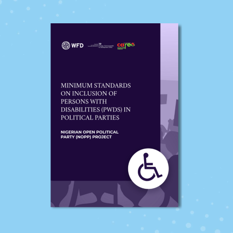 cover page minimum standards on inclusion of PWDs in political parties