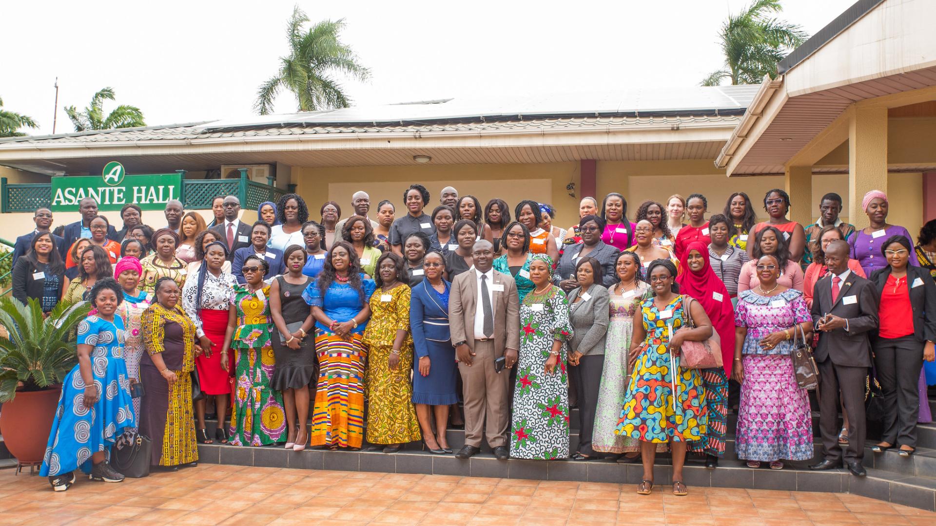 Women participants at the summit in a group shot