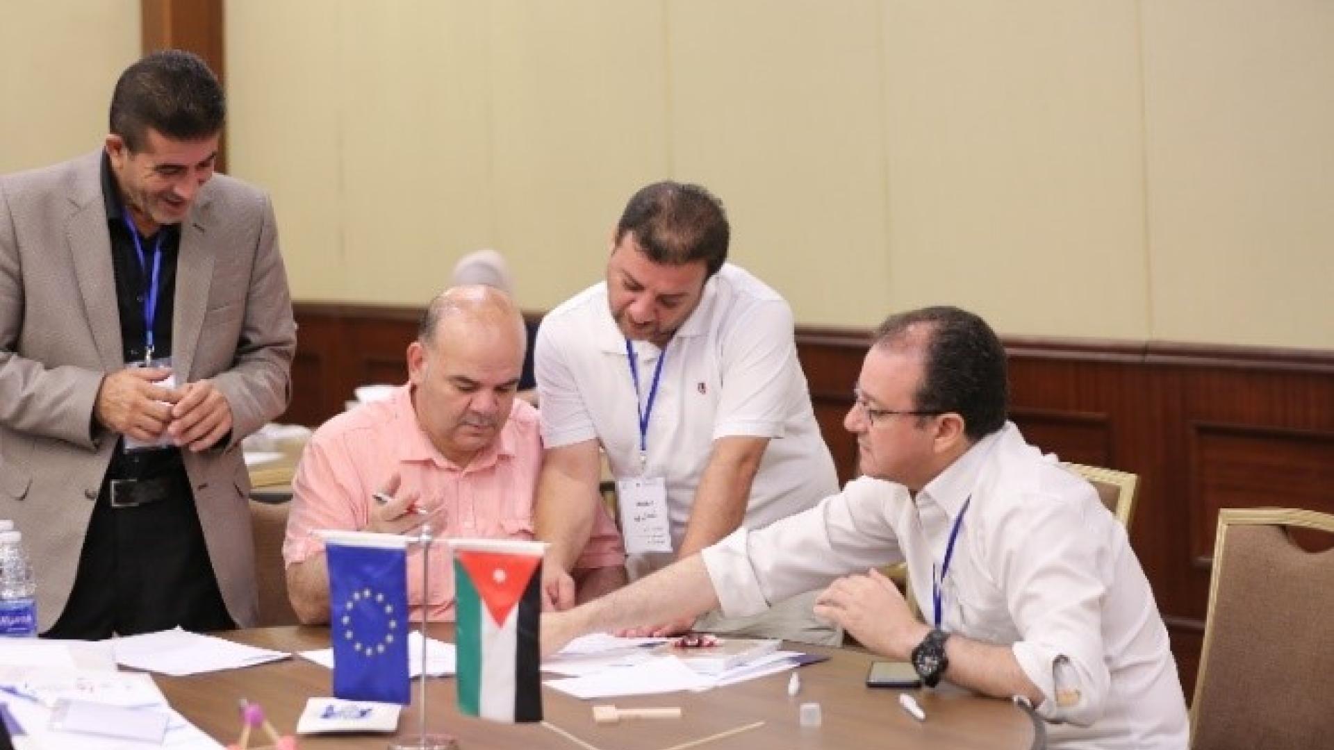 People sitting around a table