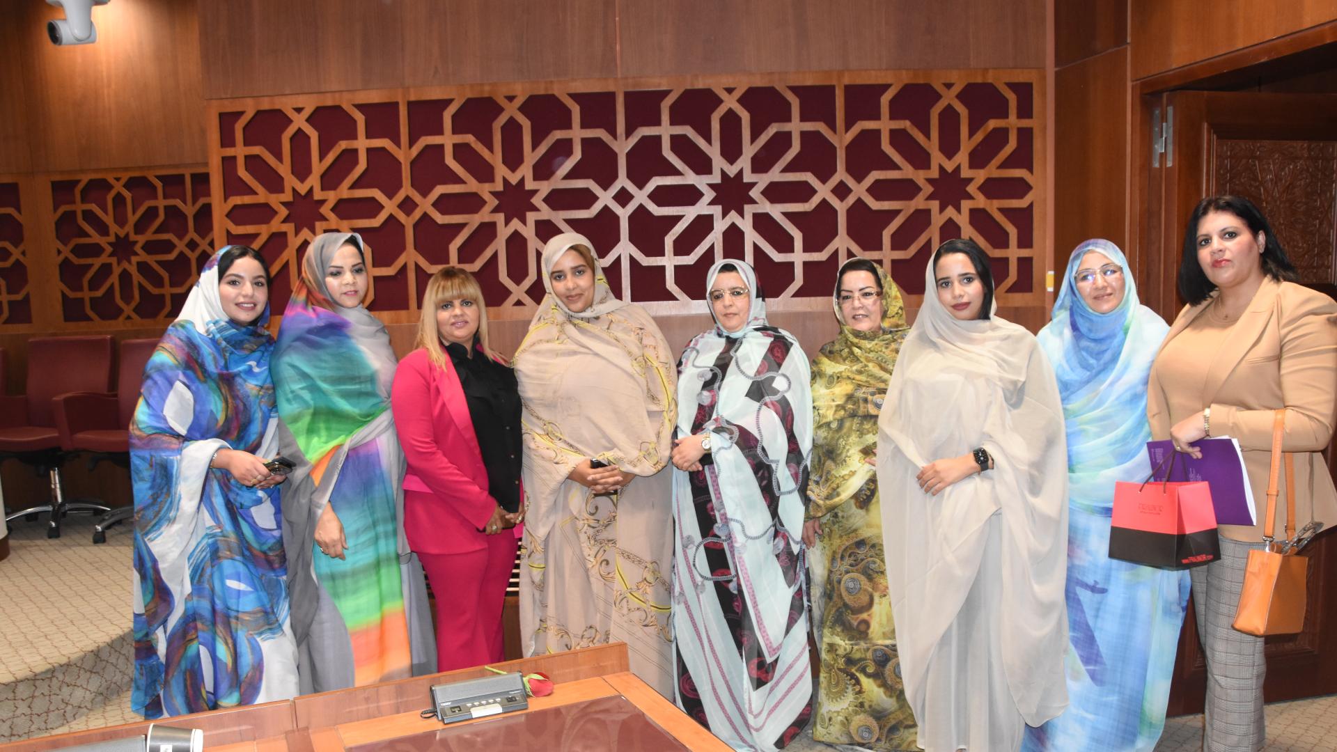 A group of women in the Moroccan Parliament